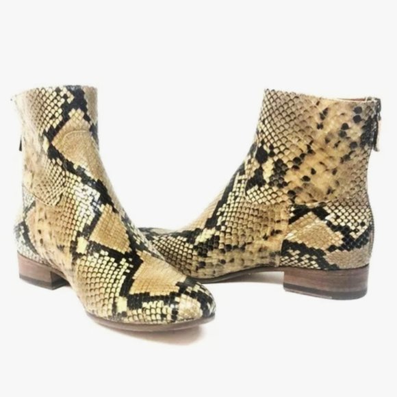 Anthology Paris Python Leather Boots - NEW - Picture 3 of 14